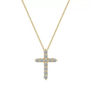 Grace Moissanite Cross Pendant