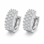 Gilded Cascade Pavé Huggie Hoops