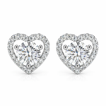 Luna Grace Heart-Halo Studs