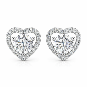 Luna Grace Heart-Halo Studs