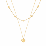 Milana Caviar Heart Necklace